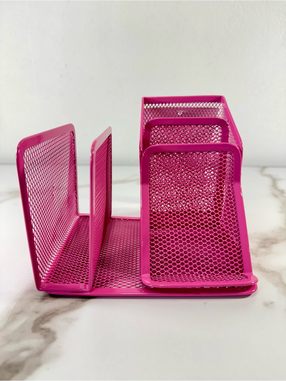 2 Pcs 3-Drawer & Compartment Metal Mesh Office Home Desktop Storage Organizer - Picture 7 of 11